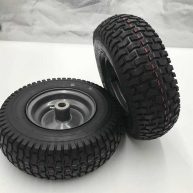 SET of 2 13×5.00-6 Dark Gray Turf Tread Lawn Mower Wheel Assembly