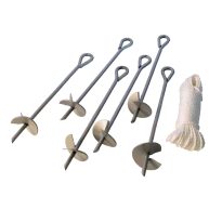 ShelterLogic 15 in. Auger Reusable Canopy Anchors 1110361