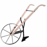 tabindeal High Wheel Cultivator Walk Behind 24 in. Wheel Lawn and Garden