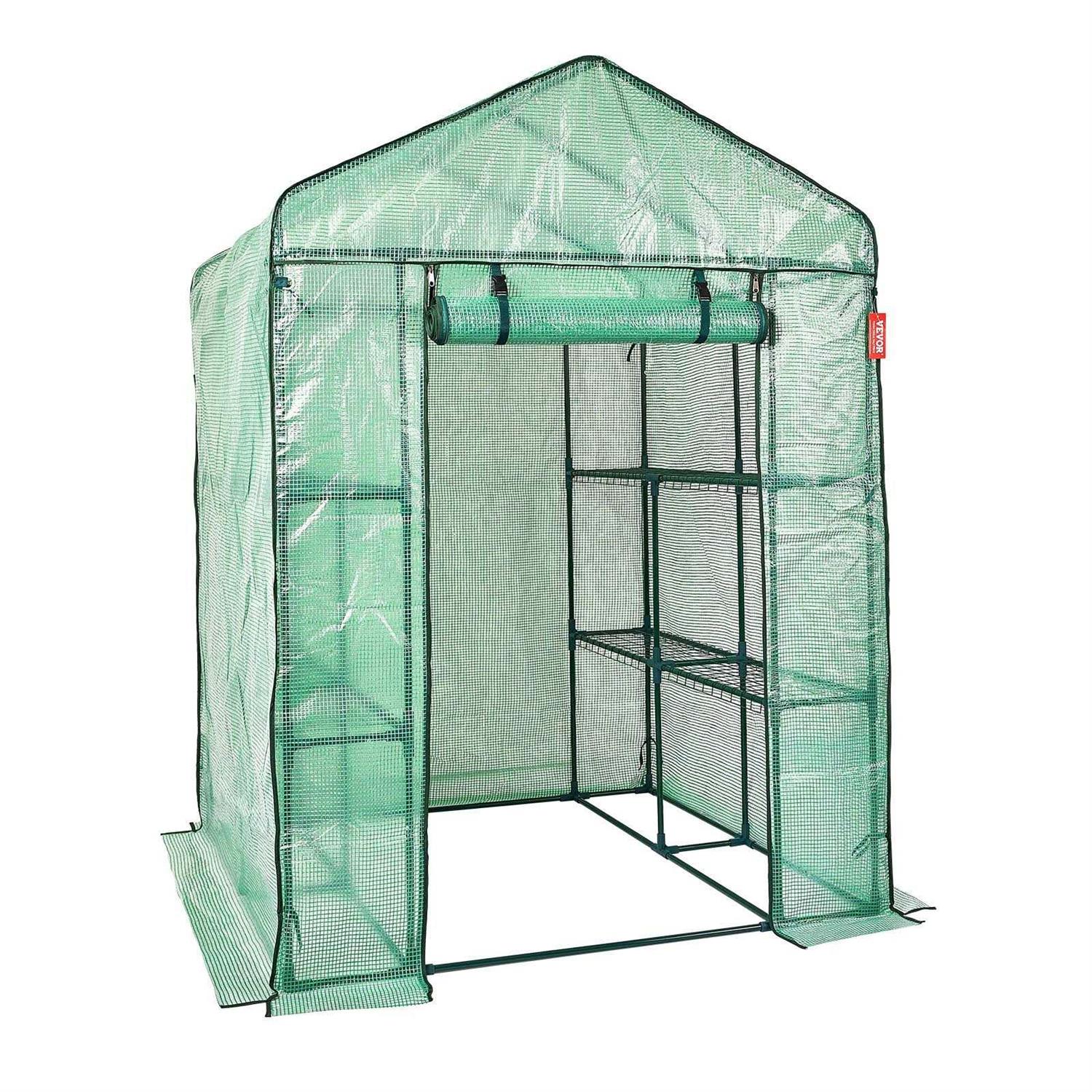VEVOR Walk-in Greenhouse Portable Green House with Shelves