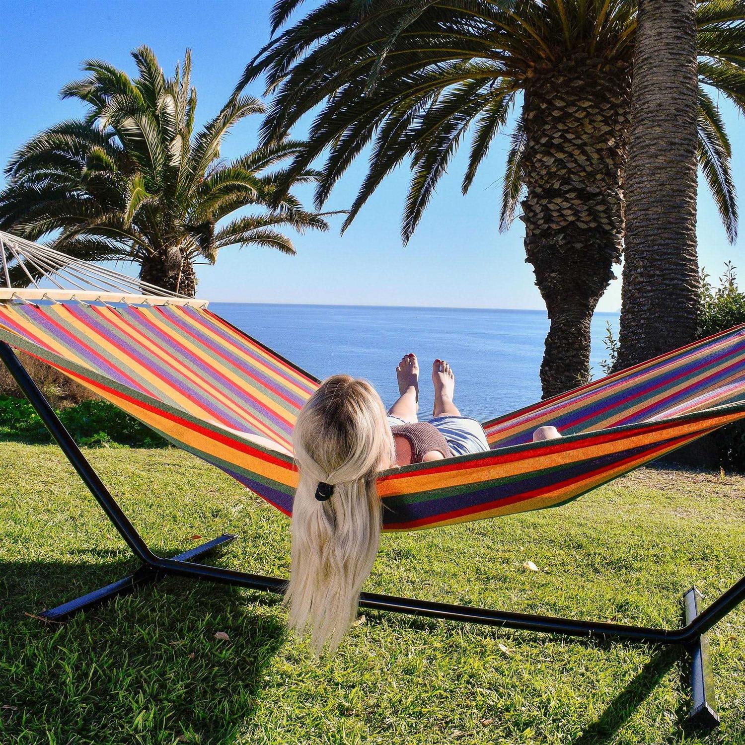 Sterling Sports Hammock for 2 Persons 5ft Wide 420 lbs Capacity - Image 2