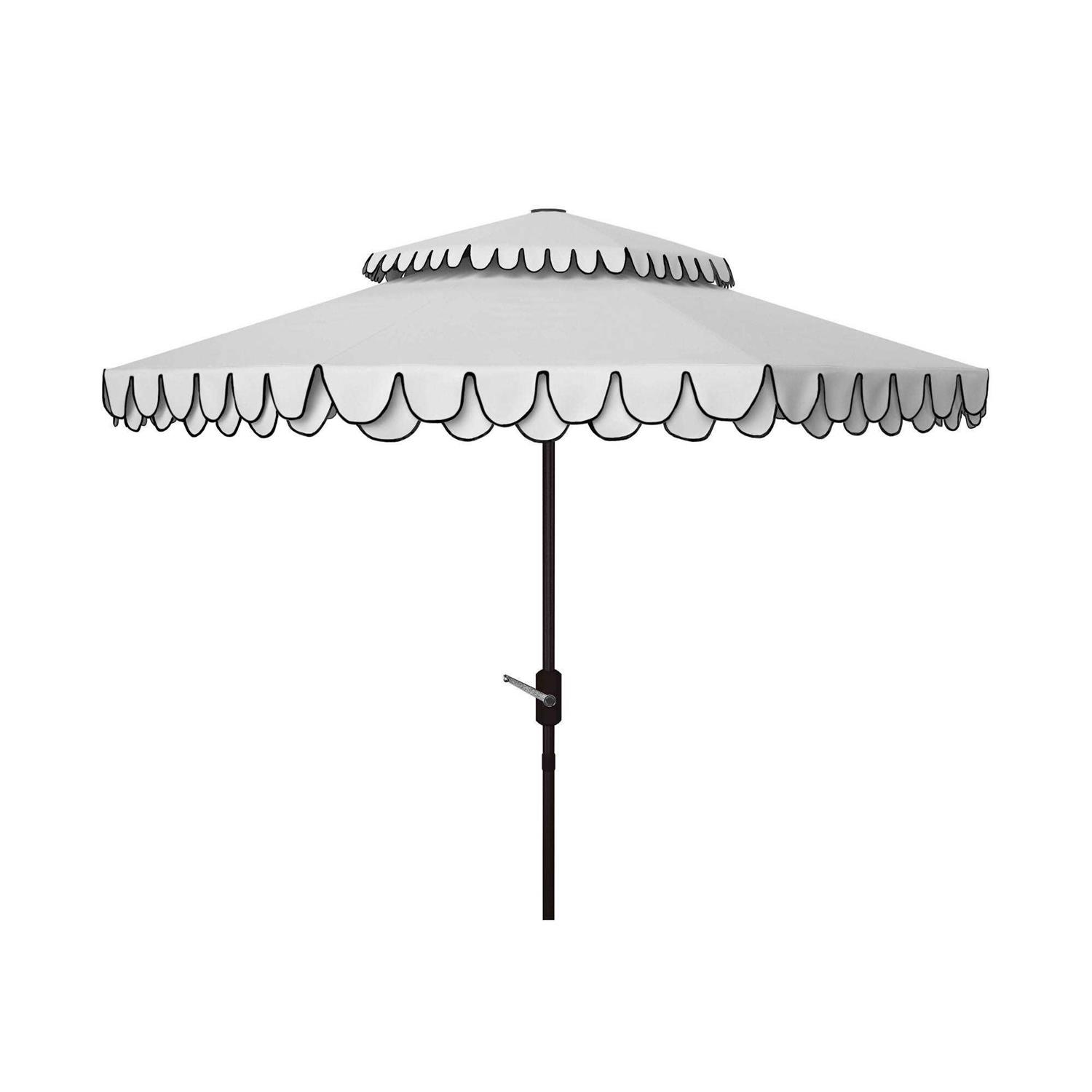 Safavieh Elegant Valance Double Top Umbrella