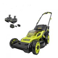 RYOBI 18V ONE+ HP Brushless 16&” Lawn Mower Kit 2 Batteries