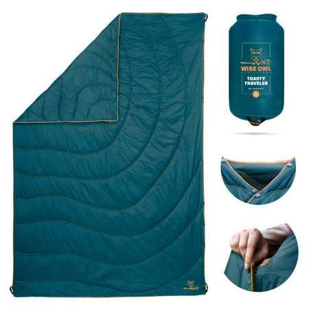 Wise Owl Outfitters Camping Blanket Packable & Waterproof Warm Camping Quilt - Image 5