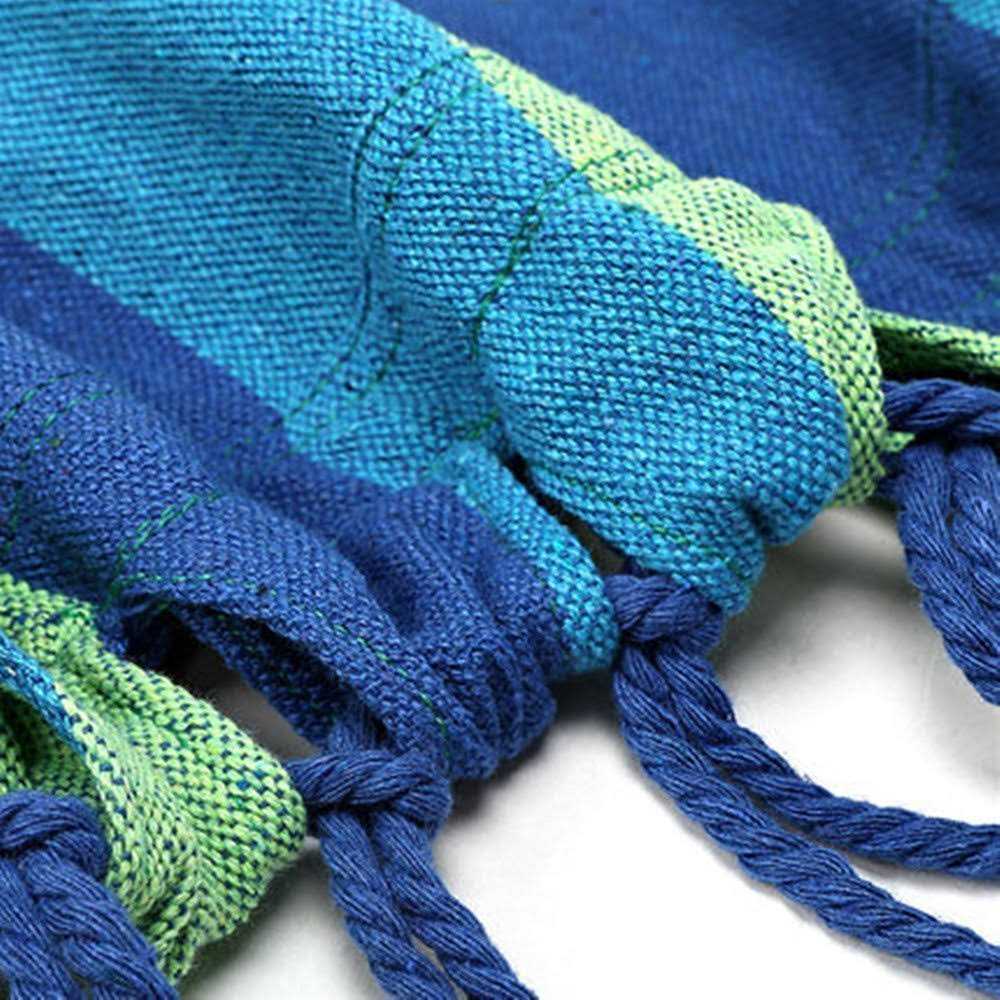 WoneNice Outdoor Double 2 Person Cotton Hammock - Image 3