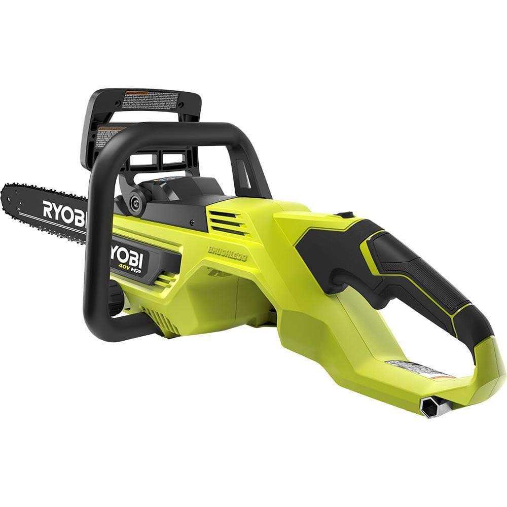 RYOBI 40V HP Brushless Battery Chainsaw w/Extra Chain - Image 3