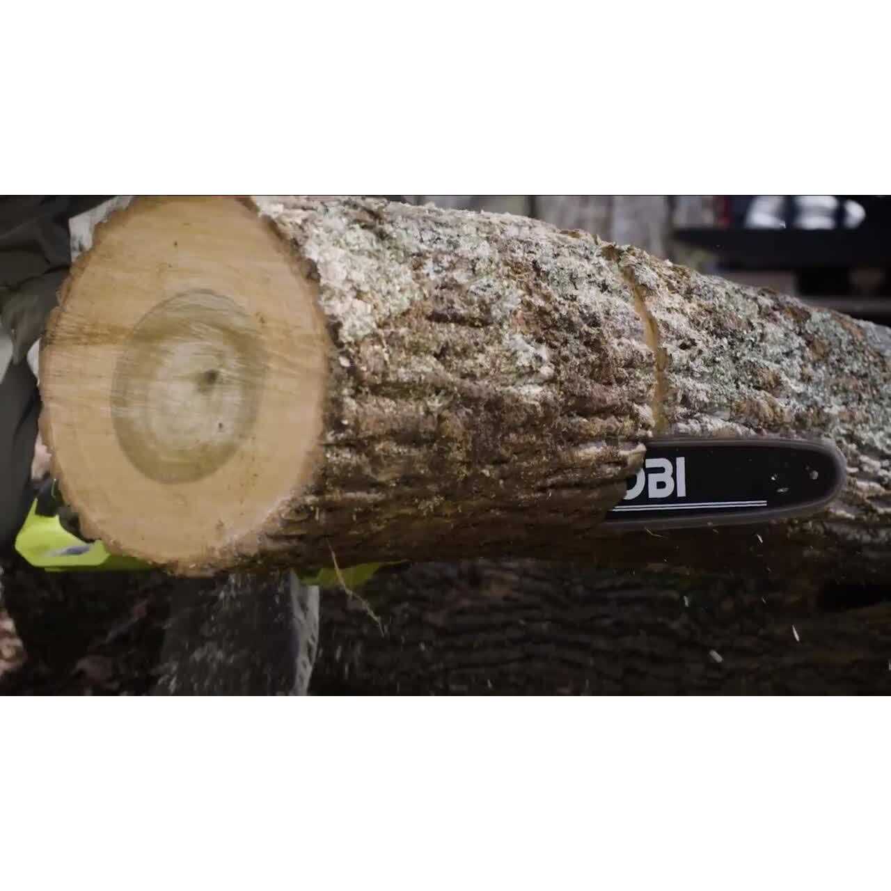 RYOBI 40V HP Brushless Battery Chainsaw w/Extra Chain - Image 4