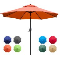 Sunnyglade Patio Umbrella Outdoor Table Umbrella with 8 Sturdy Ribs