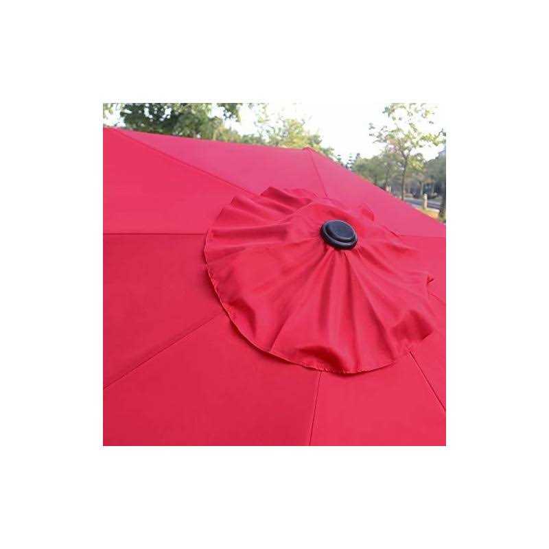 Sunnyglade Patio Umbrella Outdoor Table Umbrella with 8 Sturdy Ribs - Image 2