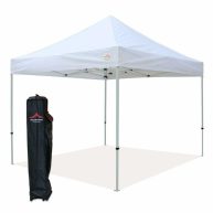 UNIQUECANOPY 10’x10′ Ez Pop Up Canopy Tent Commercial Instant Shelter with Heavy Duty Roller Bag