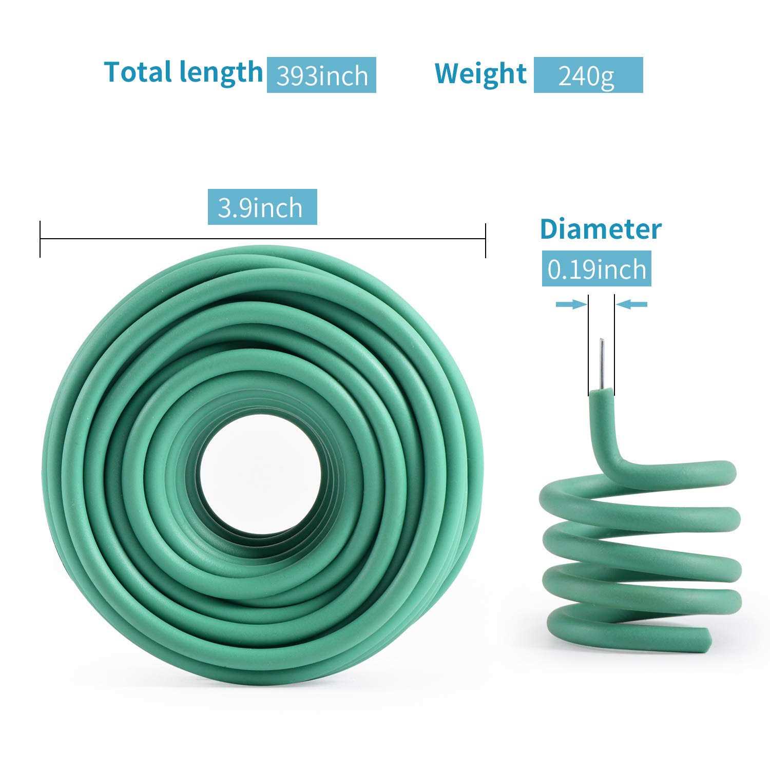 YDSL Soft Tie, Green Twist Garden Ties for Plants - Image 4