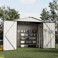 Tolead 6′ x 4′ Outdoor Metal Tools Storage Shed Backyard Garden Patio
