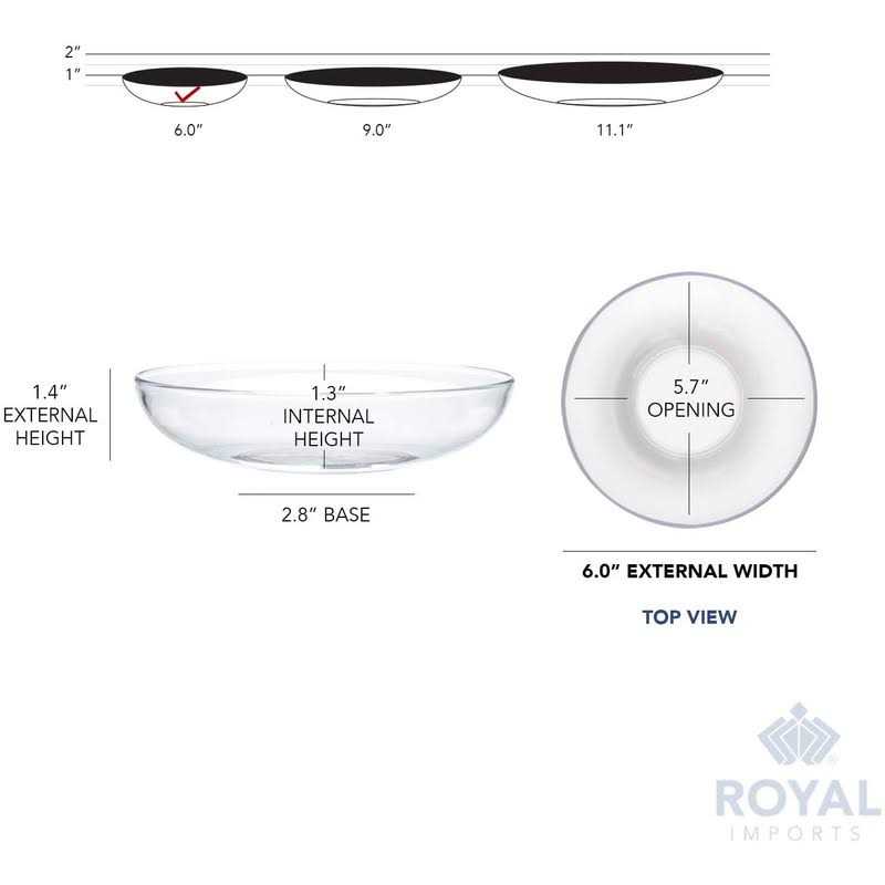 Royal Imports Clear Plastic Saucer Plant Drip Tray, Low Pie Plate, Floral Flower Dish, Wedding, Party, Home and Holiday Decor - Image 4