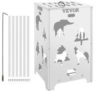 VEVOR Burn Barrel Burn Drum Incinerator Barrel 14x14x24 inch for Yard Waste HXBXGBDDW1424HSO3V0