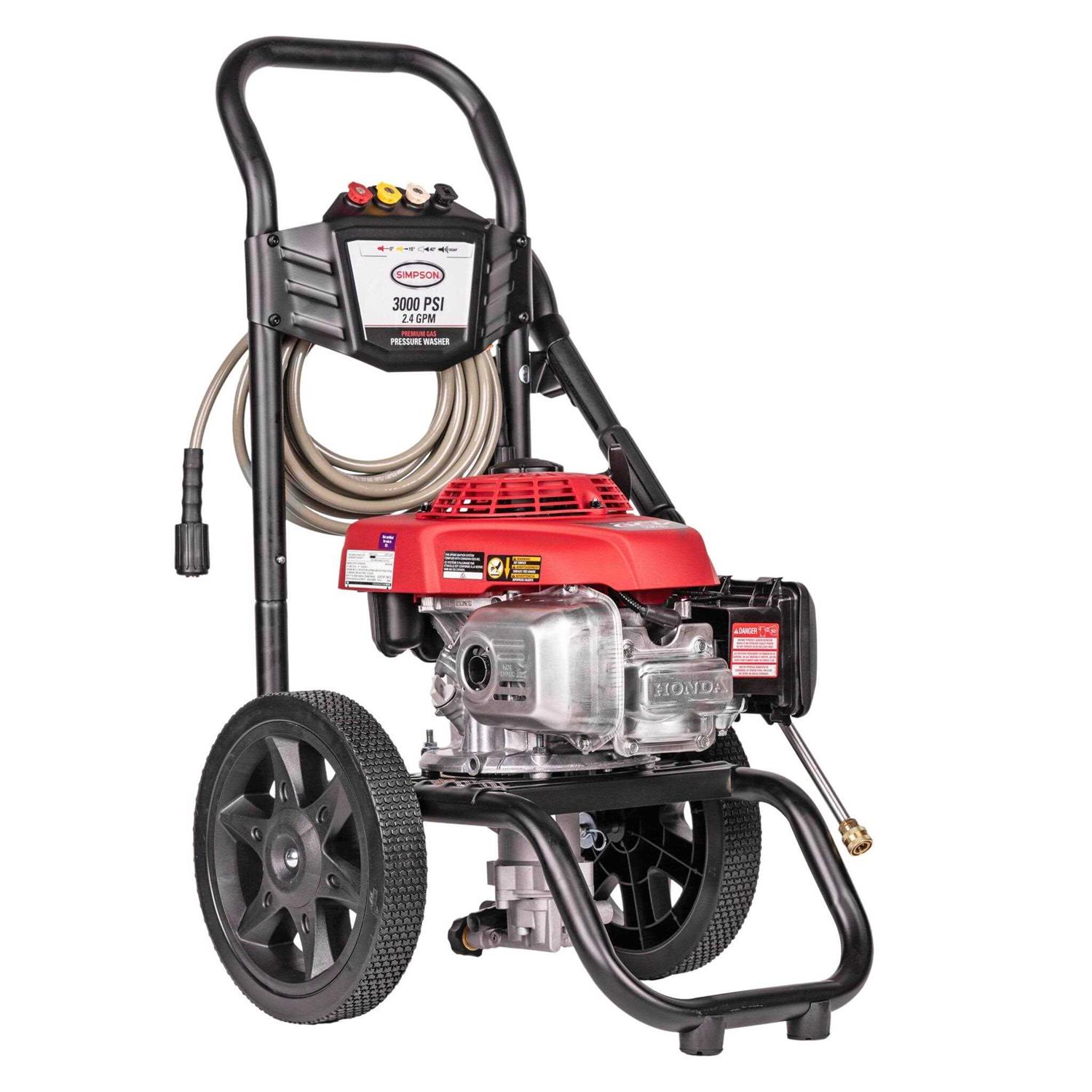Simpson MegaShot MS60809 3000 PSI 2.4 GPM Honda GCV160 Gas Pressure Washer New MS60809-S