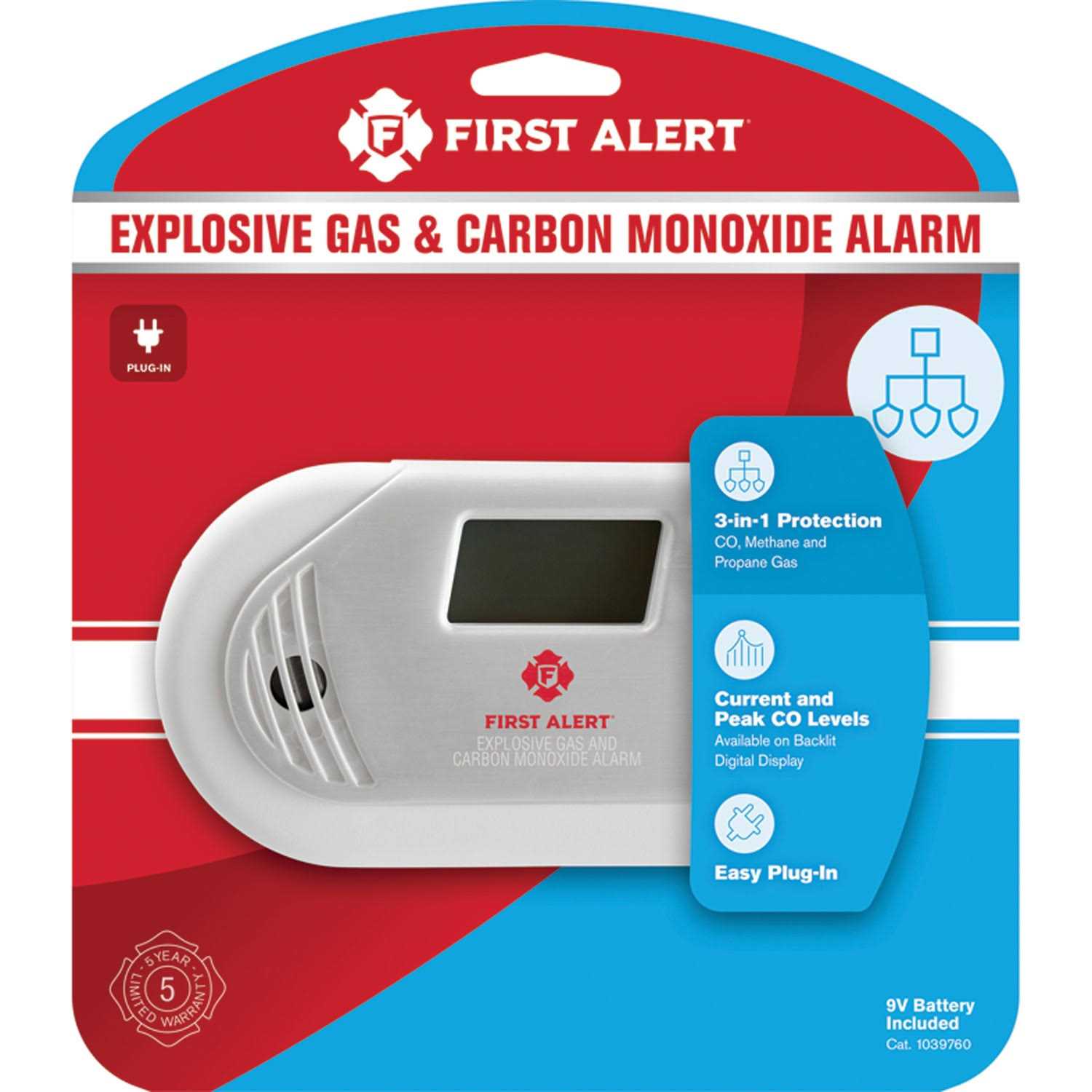 First Alert Explosive GAS & Carbon Monoxide Alarm - Image 2