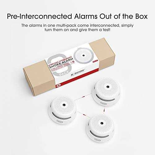 Wireless Interconnected Smoke Detector, X-Sense XS01-WR Smoke and Fire Alarm - Image 2