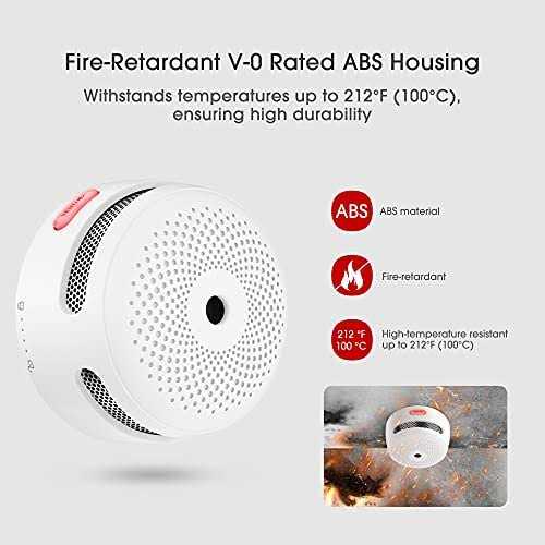 Wireless Interconnected Smoke Detector, X-Sense XS01-WR Smoke and Fire Alarm - Image 3