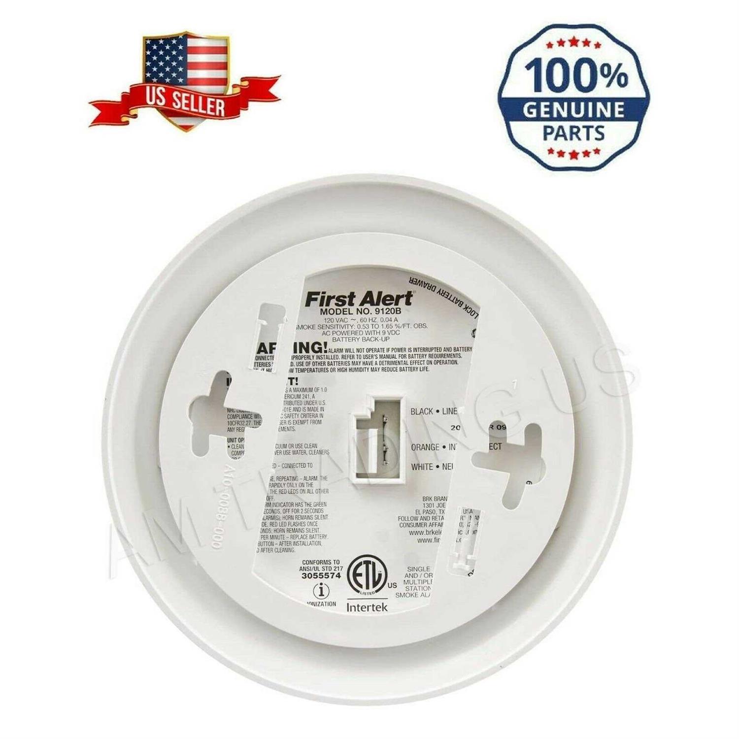 First Alert Smoke Alarm Hardwired Battery Backup 9120LBL - Image 4