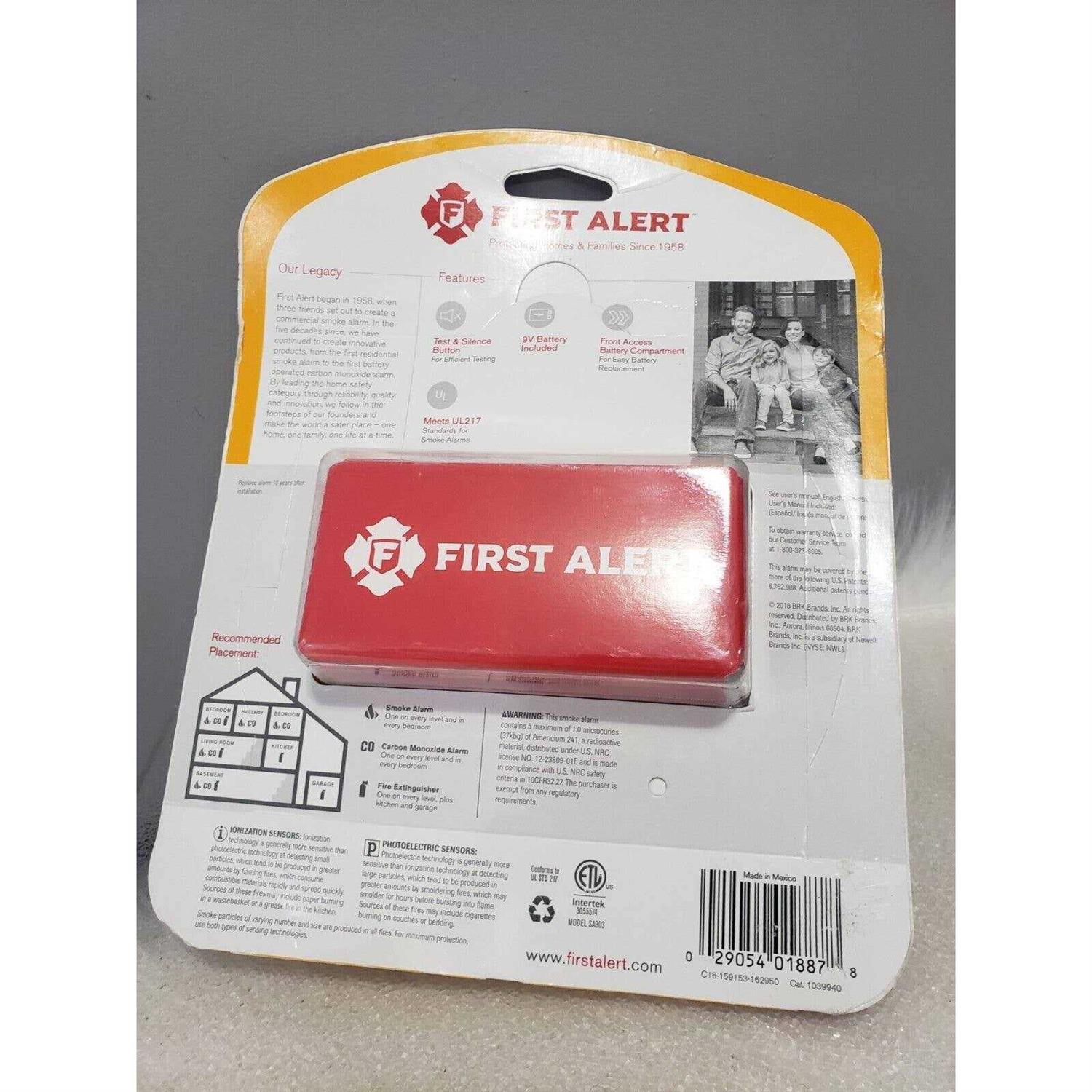 First Alert Sa303Cn4 Battery Powered Smoke Alarm with Silence Button - Image 5