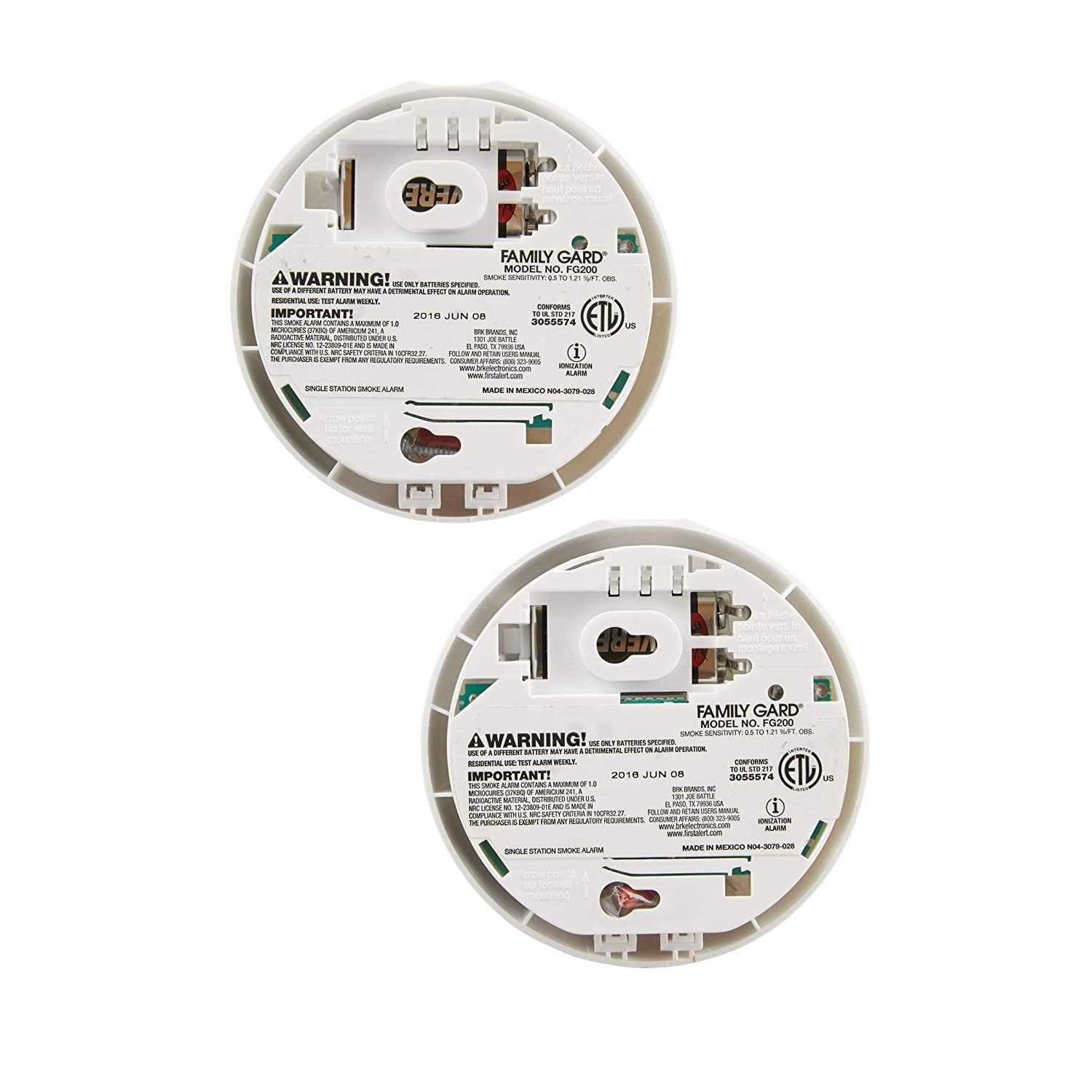 First Alert Battery Operated 9V Ionization Smoke Alarm - Image 3