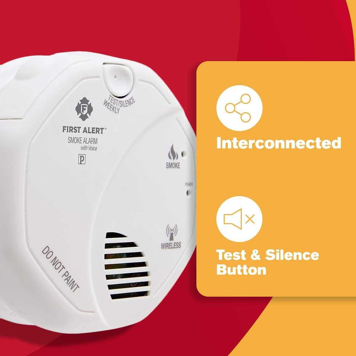 First Alert SA511CN2-3ST Interconnected Wireless Smoke Alarm with Voice Location - Image 2