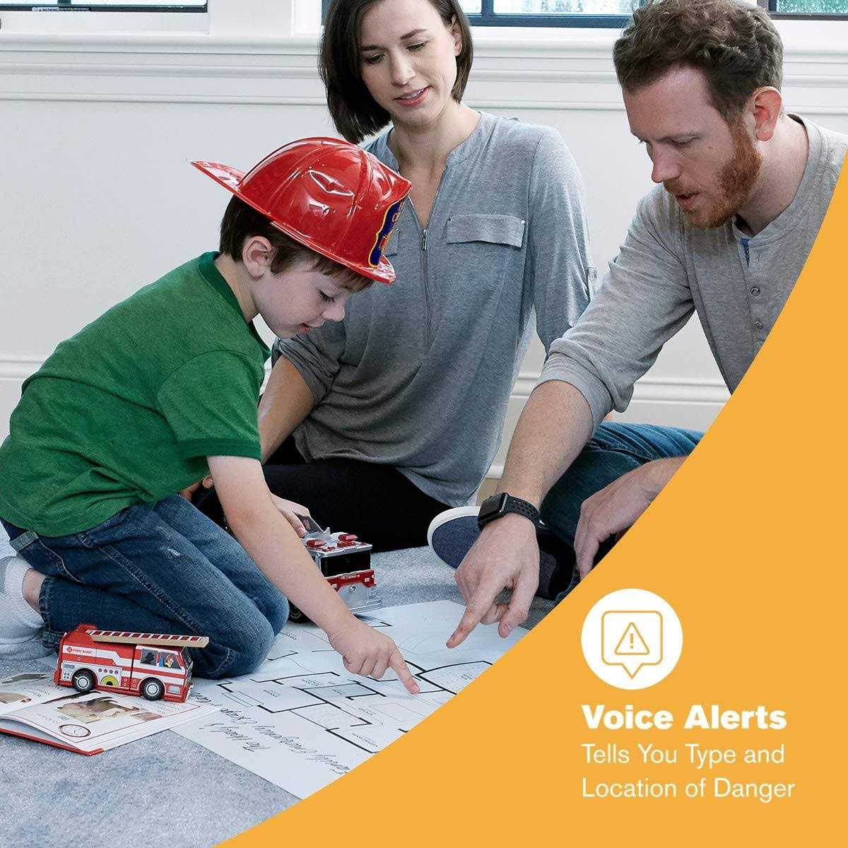 First Alert SA511CN2-3ST Interconnected Wireless Smoke Alarm with Voice Location - Image 4