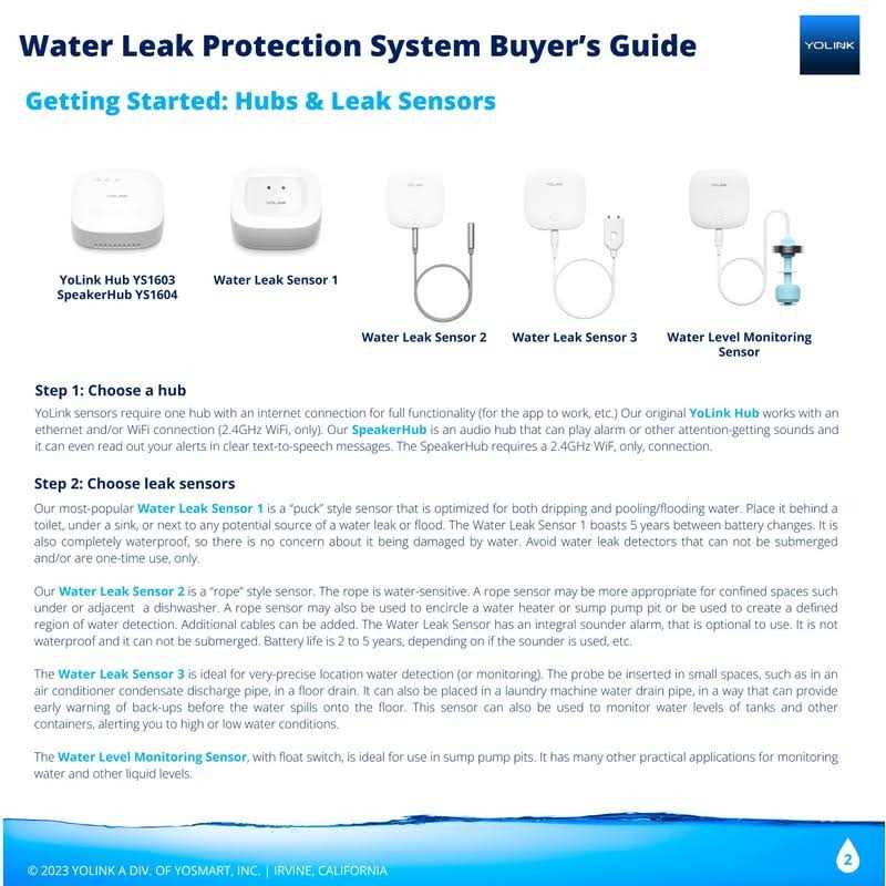 Smart Water Leak Sensor 3 Pack YoLink 1/4 Mile World’s Longest Range Wireless - Image 2