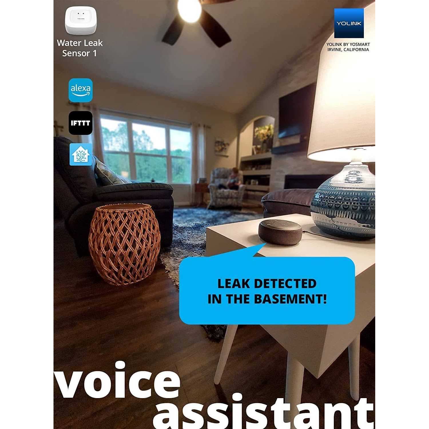 Smart Water Leak Sensor 3 Pack YoLink 1/4 Mile World’s Longest Range Wireless - Image 3