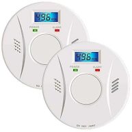 Smoke Detector and Carbon Monoxide Detector co2 Detector Battery Powered with Test/Reset Button 2 Pack