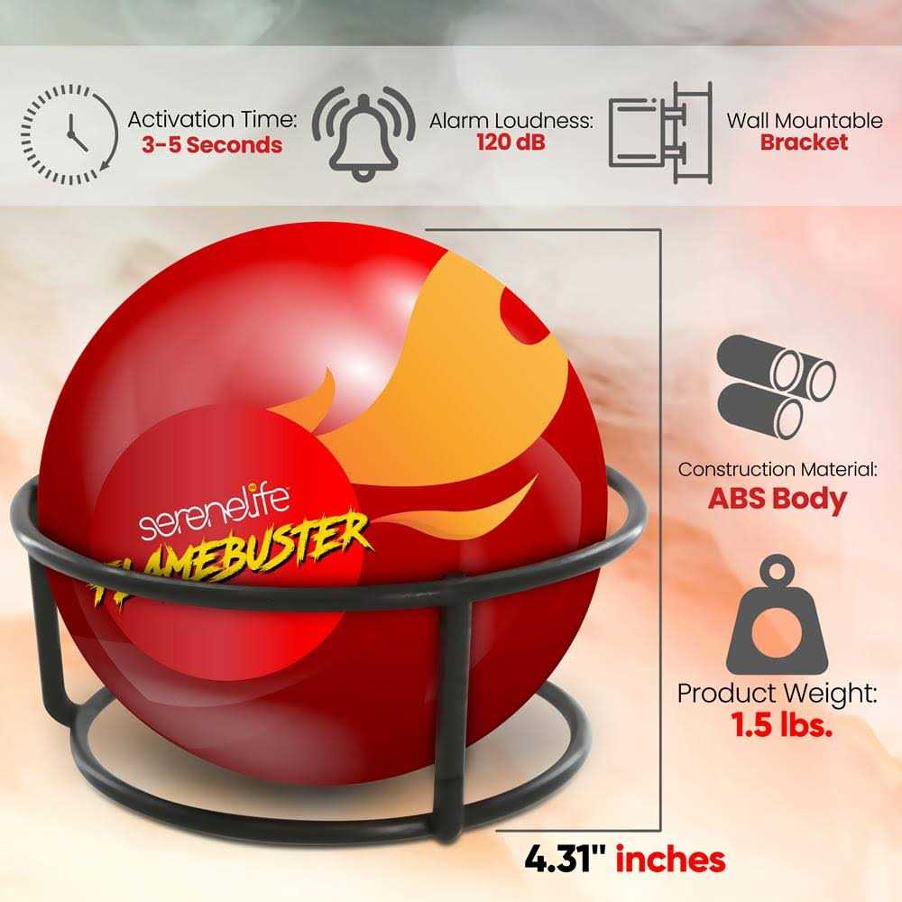 SereneLife Fire Ball Extinguisher SLFI5B - Image 5