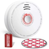 SITERWELL Smoke Detector Fire Alarm with Magnetic Fastening Kit and Built-in Battery