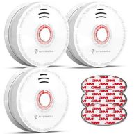 SITERWELL Smoke Detector Fire Alarm with Magnetic Fastening Kit and Built-in Battery