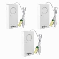 Topvico Water Leak Sensor Detector Flood Alarm 120dB Work Alone Battery Operated 3 Packs