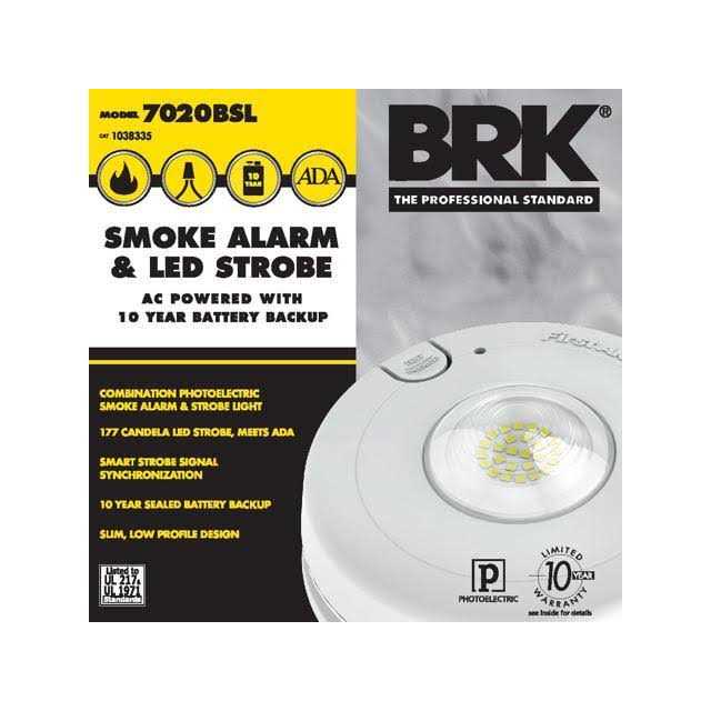 First Alert Photoelectric Smoke Alarm with Integrated Strobe Light 7010BSL - Image 5