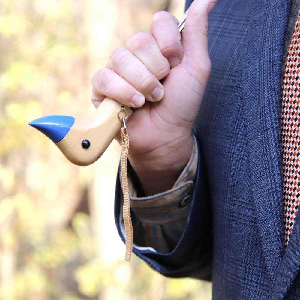 Totes Wooden Duck Handle Auto Open Umbrella - Image 5