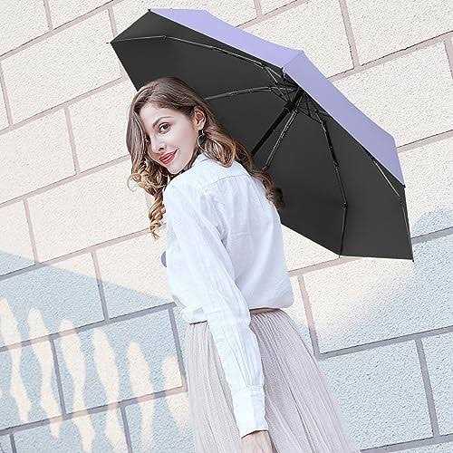 Trenovo Travel Umbrella Mini Folding Compact Umbrella with Case 8 Ribs Lightweight Portable Umbrella - Image 5