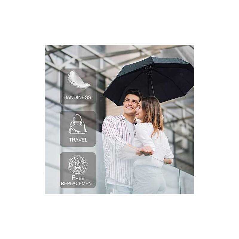 SIEPASA Two Packs Auto Open & Close Small Travel Umbrella Compact for Backpack-Umbrellas for Rain - Image 3