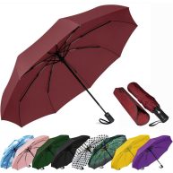 SIEPASA Two Packs Auto Open & Close Small Travel Umbrella Compact for Backpack-Umbrellas for Rain