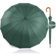 Royal Walk Windproof Large Umbrella for Rain 54 Inch Automatic Open for 2 Persons Wind Resistant Big Golf Umbrellas for Adult Men Women Classic