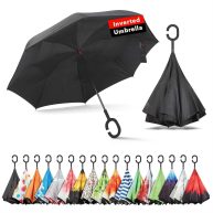 Sharpty Inverted Windproof Reverse Umbrella for Women with UV Protection