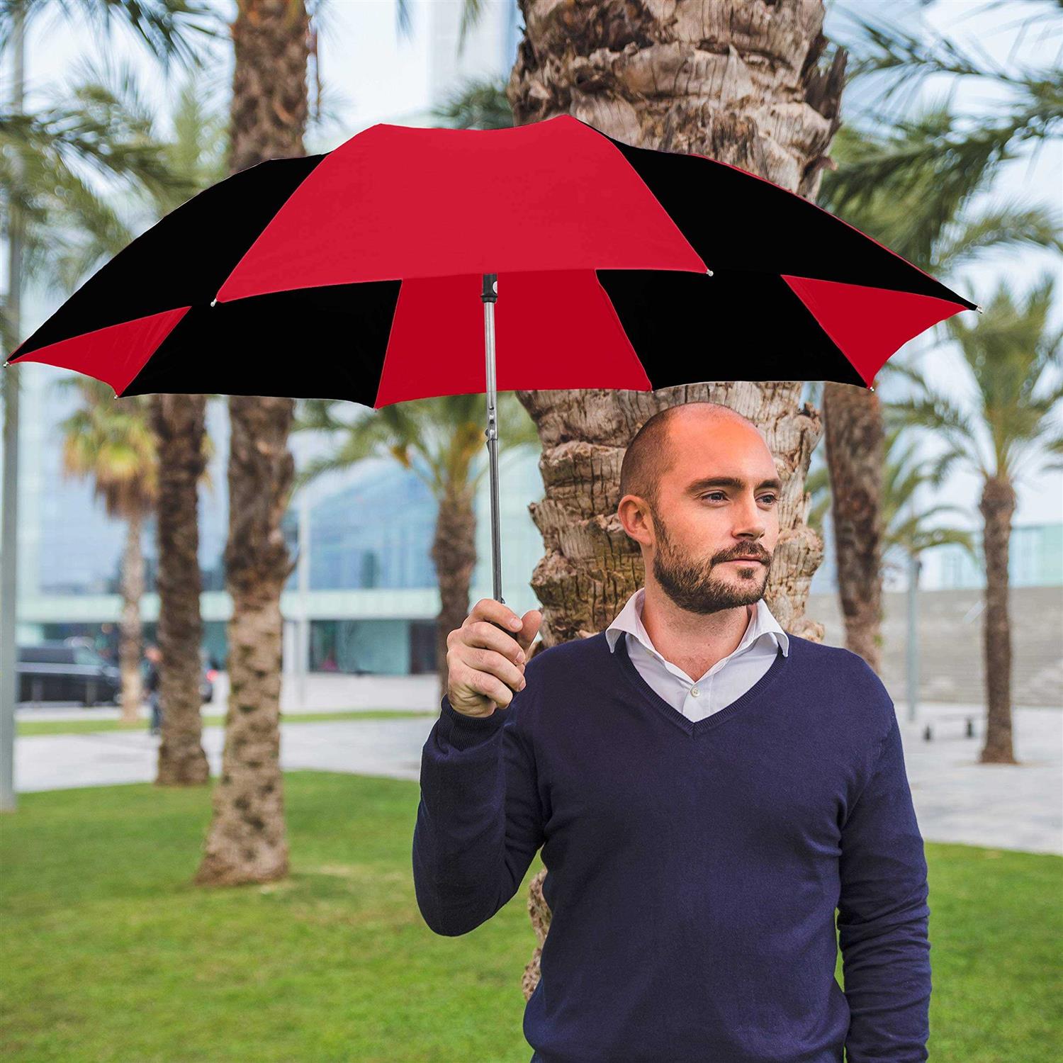 STROMBERGBRAND Umbrellas Spectrum Popular Style 15 Automatic Open Umbrella Light Weight Travel Folding Umbrella for Men and Women - Image 4