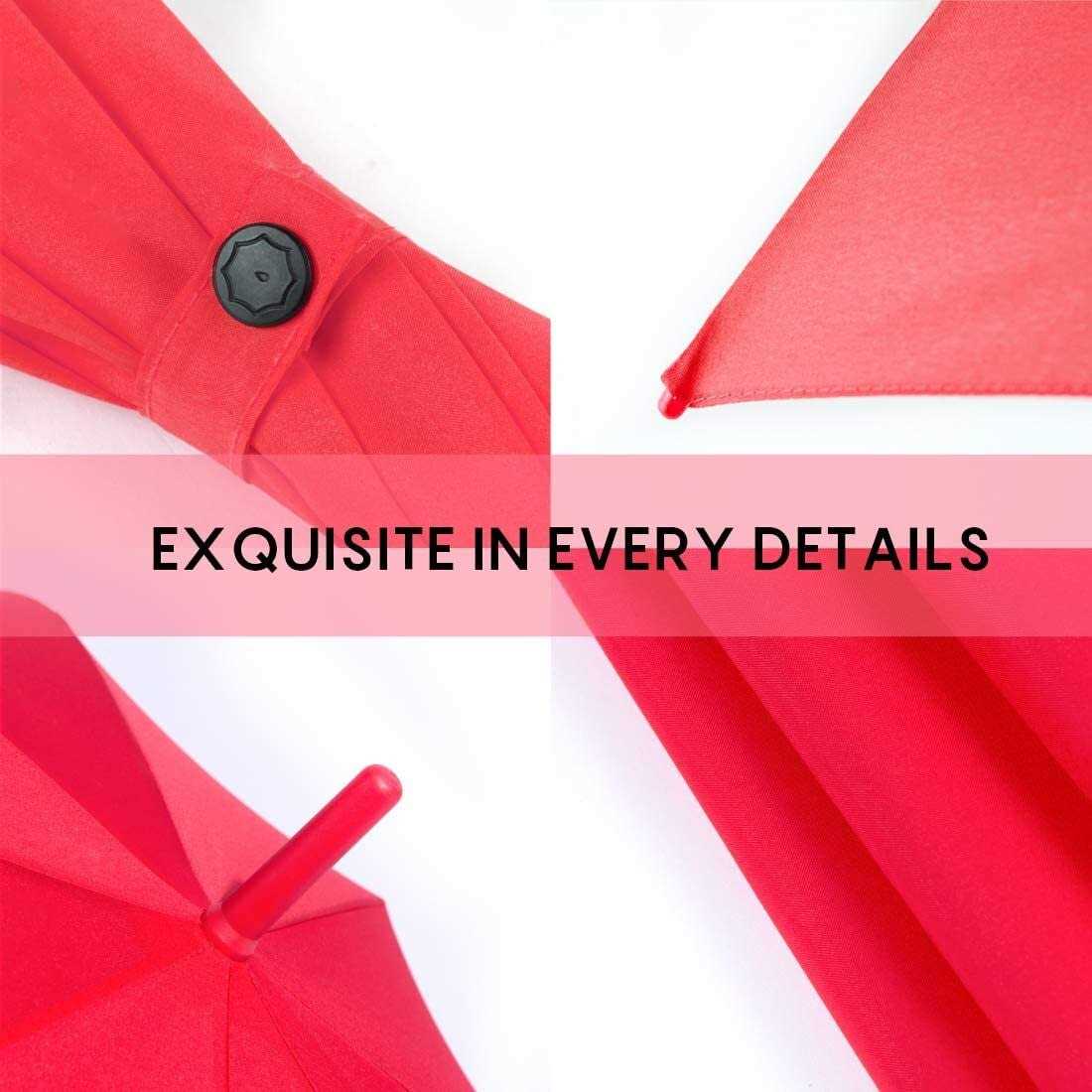 RUMBRELLA UV Stick Umbrella Auto Open UPF 50+ with J Hook Handle 51IN - Image 4