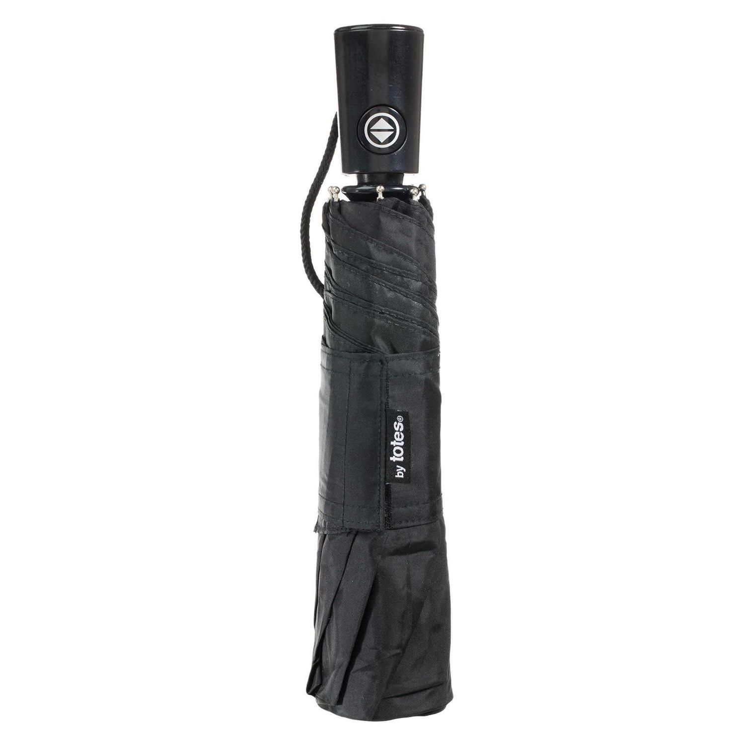 totes Automatic Open Close Water-Resistant Travel Folding Umbrella - Image 4