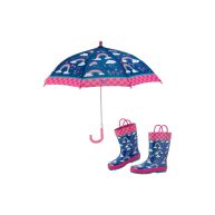 Stephen Joseph Print Rain Boots & Umbrella Set