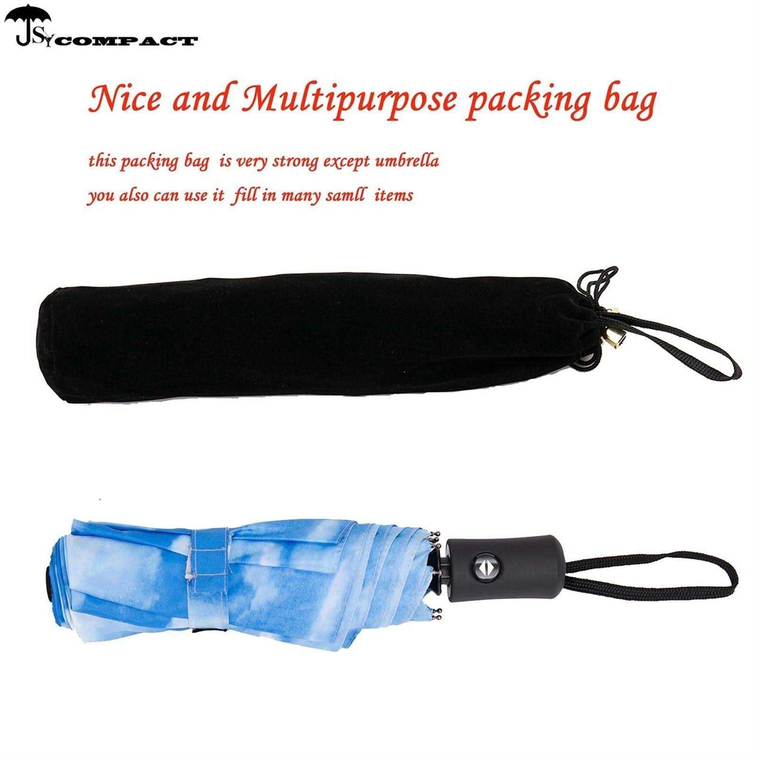 SY Compact Travel Umbrella Windproof Automatic Umbrellas-Factory Outlet Umbrella - Image 5