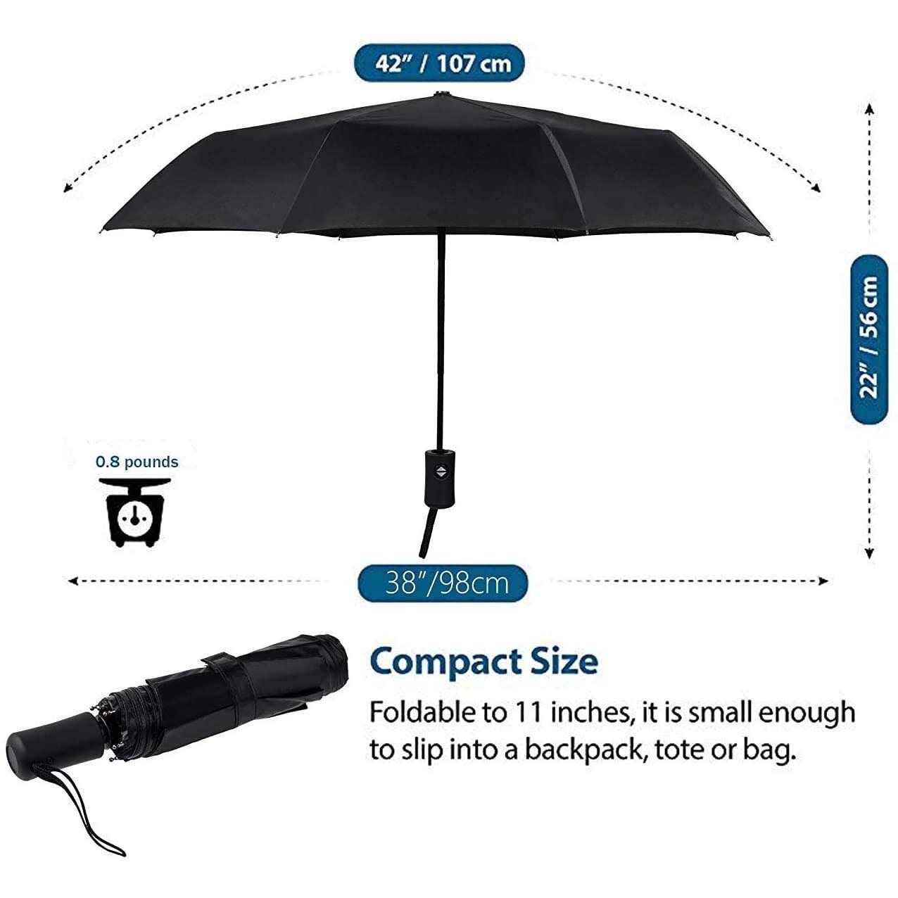 SY Compact Travel Umbrella Windproof Automatic Umbrellas-Factory Outlet Umbrella - Image 3