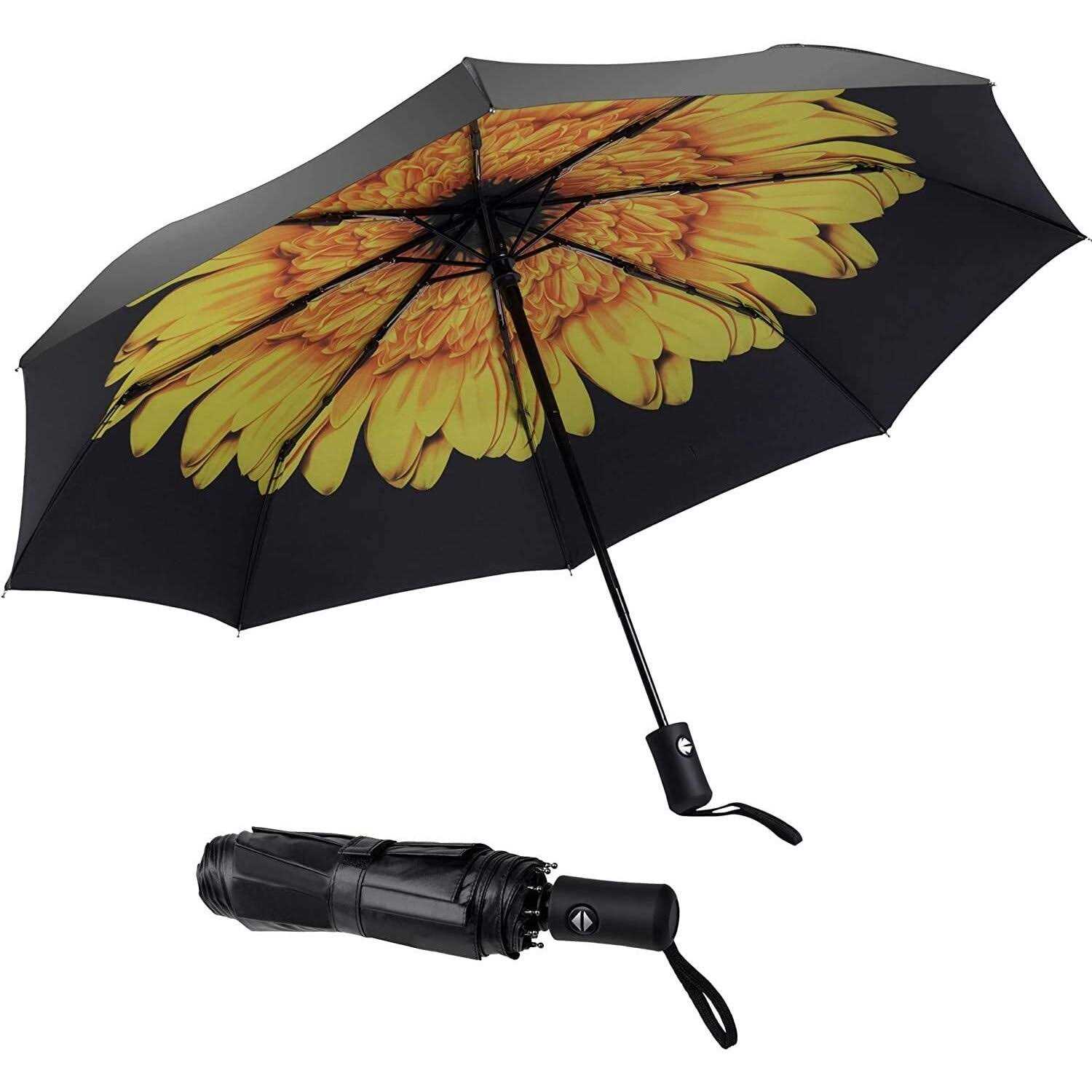 SY Compact Travel Umbrella Windproof Automatic Umbrellas-Factory Outlet Umbrella - Image 4