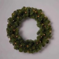 Wondershop Pre-lit Artificial Christmas Wreath Clear Lights
