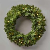 Wondershop Pre-lit Artificial Christmas Wreath Clear Lights